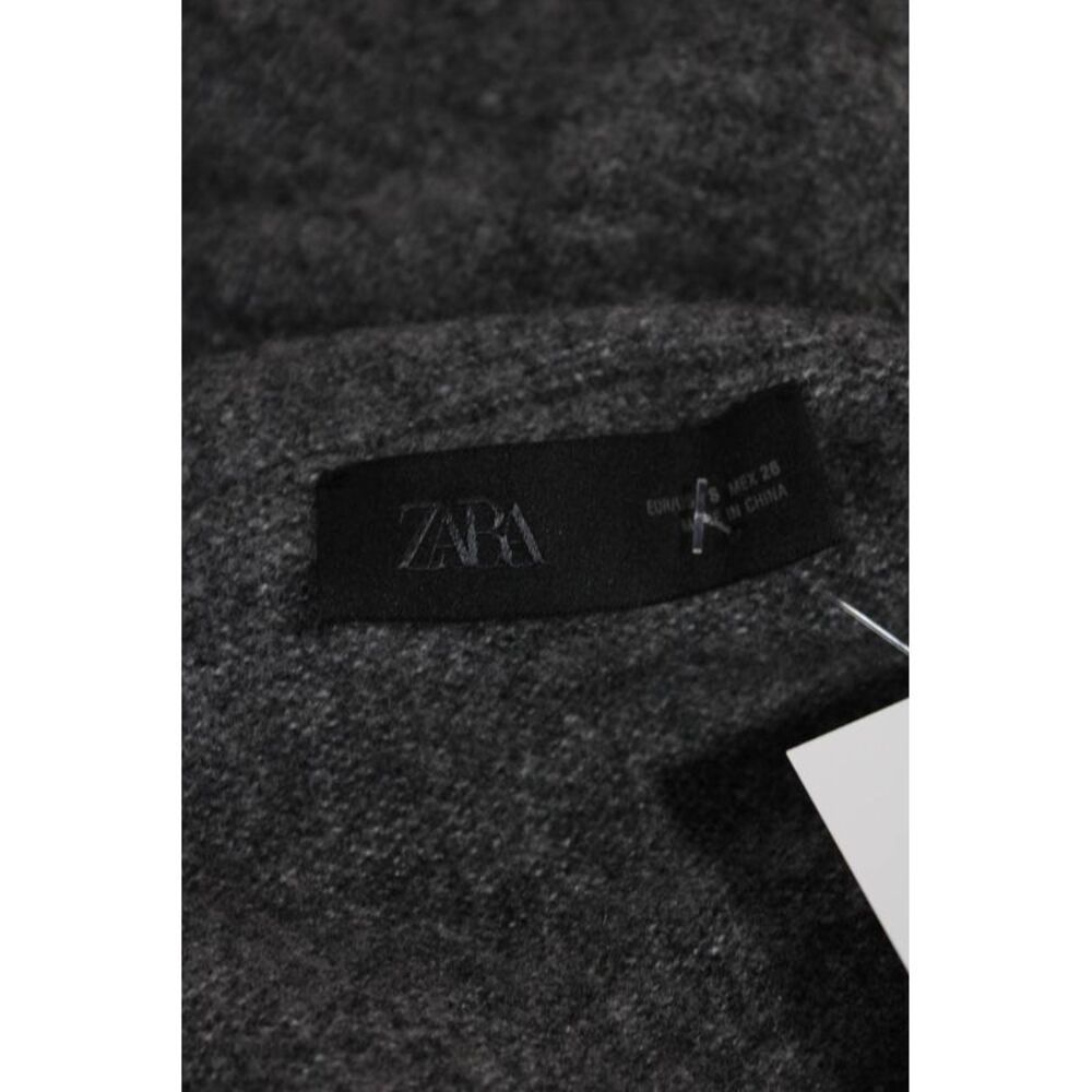 Zara Womens Pullover Boat Neck Long Sleeve Gray Elastane Size S - Picture 5 of 5